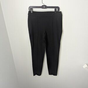 Talbots Women's High Waist Skinny Ankle Black Trousers, 6